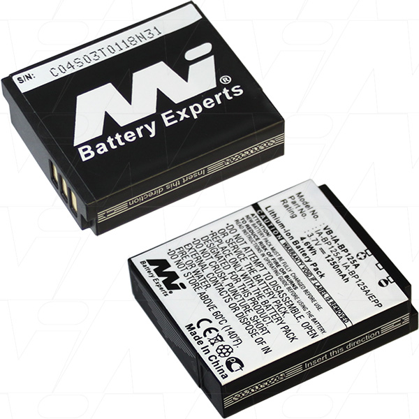 MI Battery Experts VB-IA-BP125A-BP1
